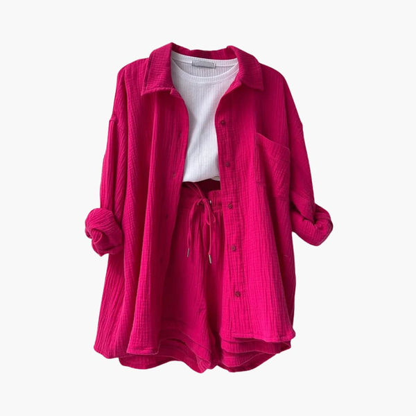 Navy London Emily | Relaxed Cotton Lounge Set