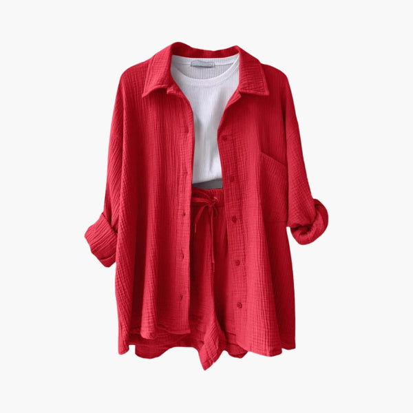 Navy London Emily | Relaxed Cotton Lounge Set