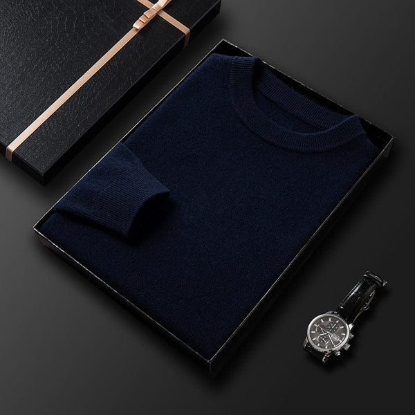Navy London Enzo - Cashmere Pullover