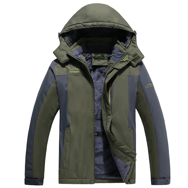 navy London Fred - Comfortable Fleece Winter Jacket