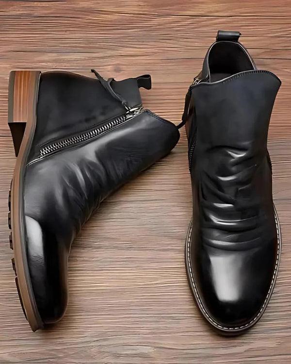 Navy London Gabriel™ - Men's Leather Boots