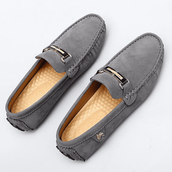 navy london Giuseppe - Luxury suede loafers