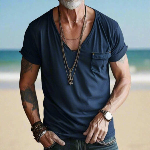 navy london Greg - V-Neck T-Shirt