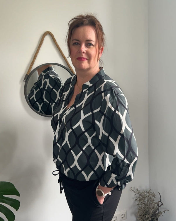 Navy London Hannah - Women's Blouse