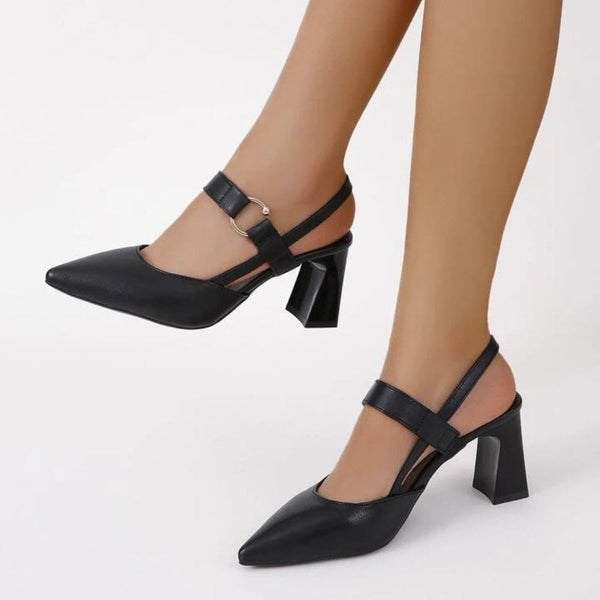 Navy London Janey - Heeled Sandals