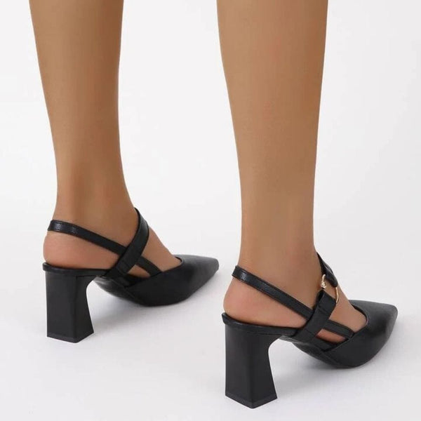Navy London Janey - Heeled Sandals