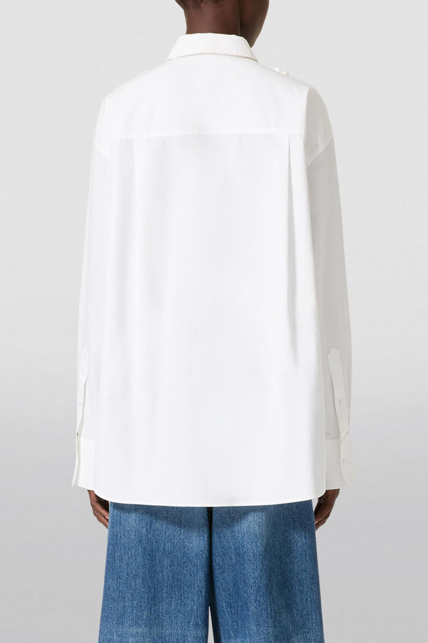 Navy London Kira - Hollow Flower Long Sleeves Top