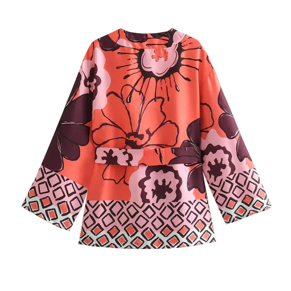 Navy London Klaudia | Modern Printed Suit