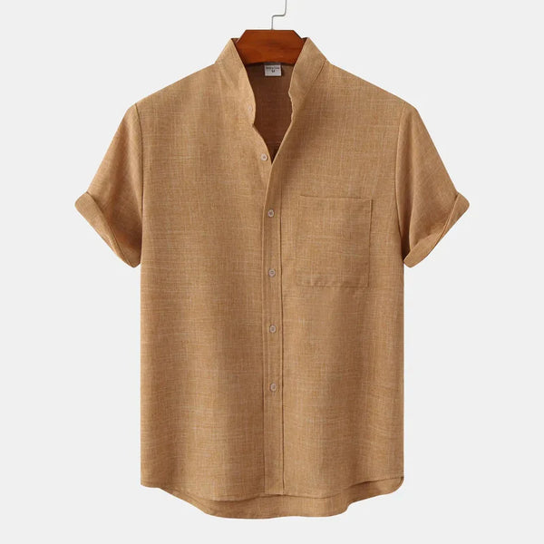 Navy London Kurt - Sunshine Linen Shirt