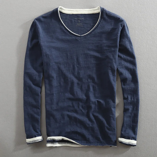navy london Kyoto - Long Sleeve Shirt