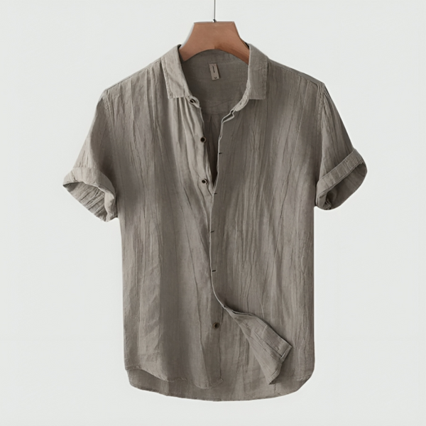 navy london Luca | Linen Men's Shirt