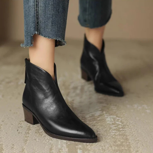Navy London Lucia™ - Women's Leather Boots