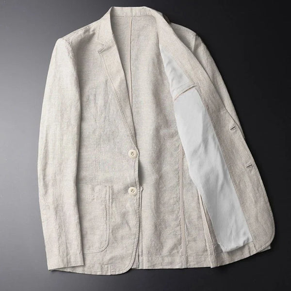 Navy London Mylo - Linen Blazer