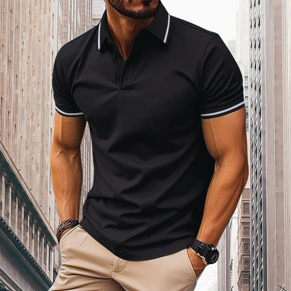 Navy London Oliver - Muscle Fit Polo Shirt