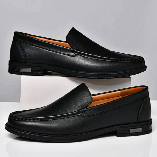 Navy London Otis - Handcrafted Leather Loafers