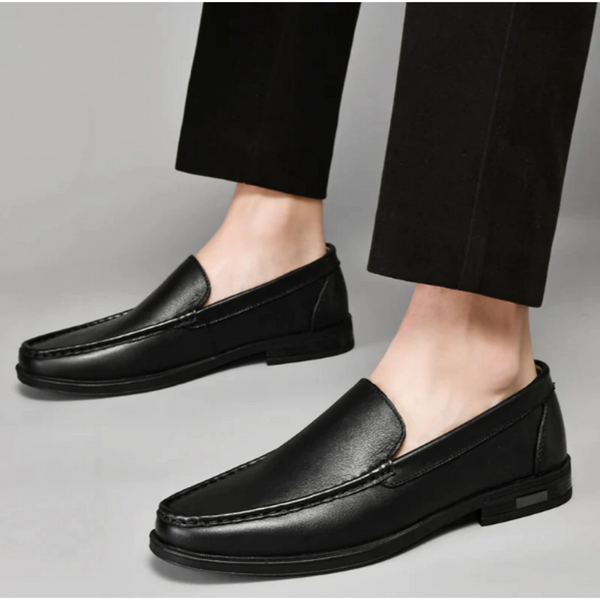 Navy London Otis - Handcrafted Leather Loafers