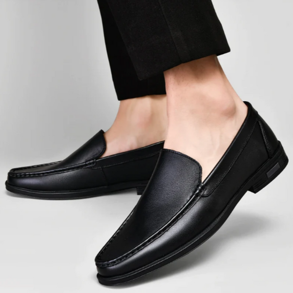 Navy London Otis - Handcrafted Leather Loafers