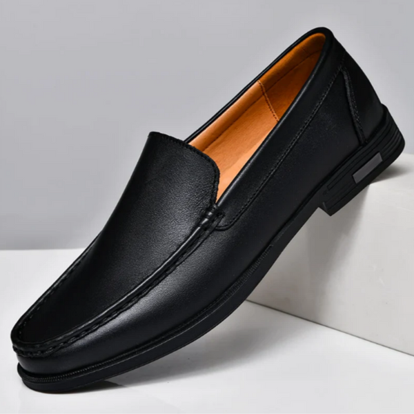 navy london Otis - Handcrafted Leather Loafers
