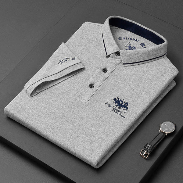 Navy London Raffael - Luxury Polo Shirt