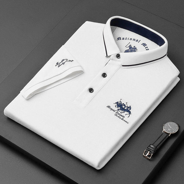 Navy London Raffael - Luxury Polo Shirt