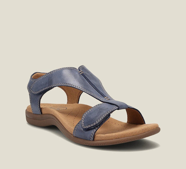 Navy London Rinah - Orthopedic Leather Sandals