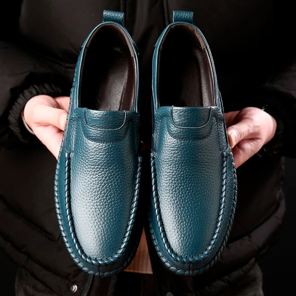 navy london Stef - Orthopedic Leather Shoes