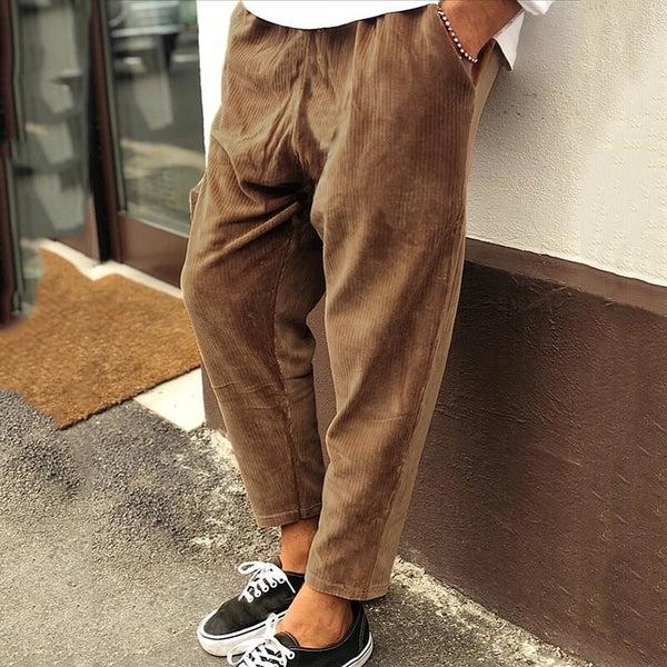 navy london Noah - Casual Loose Corduroy Pants for Men