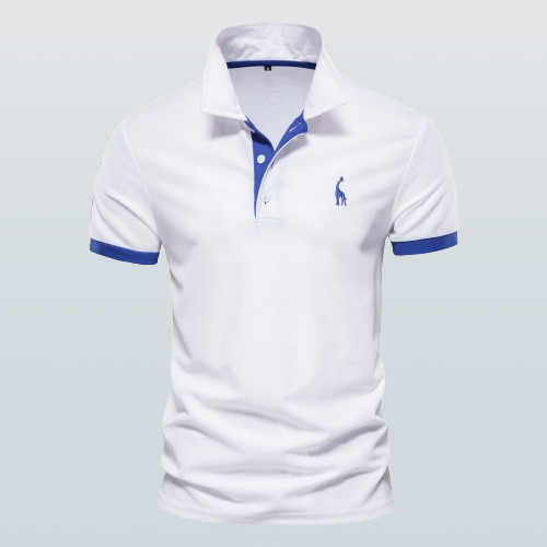 Navy London Tim - Polo Shirt Made From Pure Cotton For A Sporty Casual Look