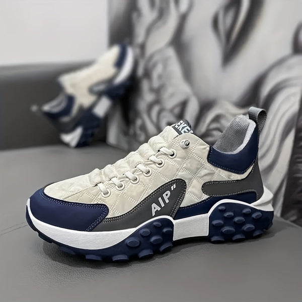 Navy London Tygo - Men's Orthopaedic Comfort Trainers