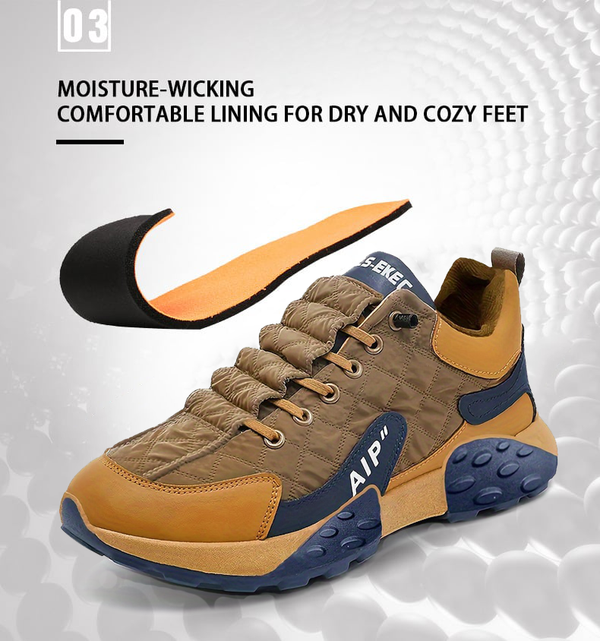 Navy London Tygo - Men's Orthopaedic Comfort Trainers