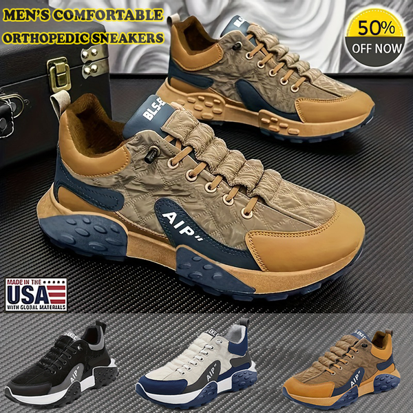 navy london Tygo - Men's orthopaedic comfort trainers