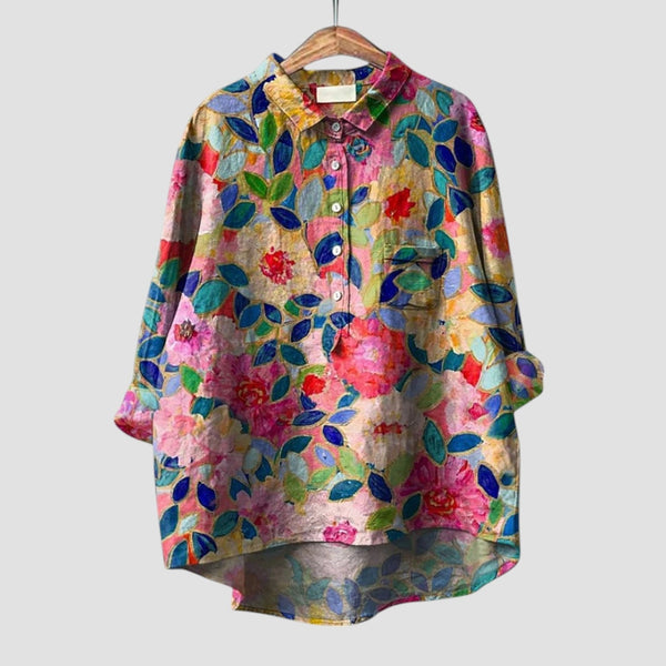 navy london ZÉLIA | Comfortable and Trendy Floral Shirt navy london ZÉLIA | Comfortable and Trendy Floral Shirt