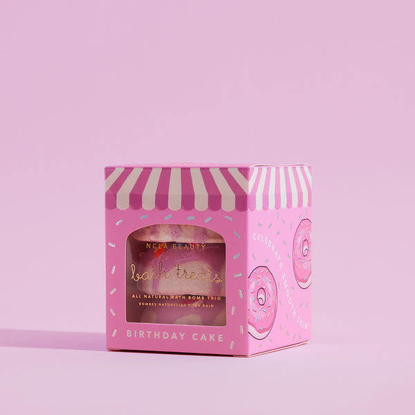 ncla beauty Birthday Cake Bath Treats (3 pc bath bomb set)
