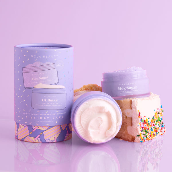 Ncla Beauty Birthday Cake Body Scrub + Body Butter Set