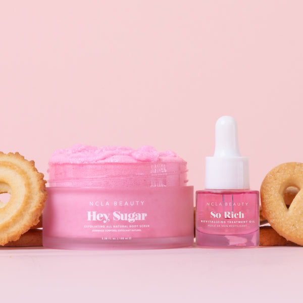 Ncla Beauty Butter Cookies Body Scrub + Treatment Oil Holiday Gift Set