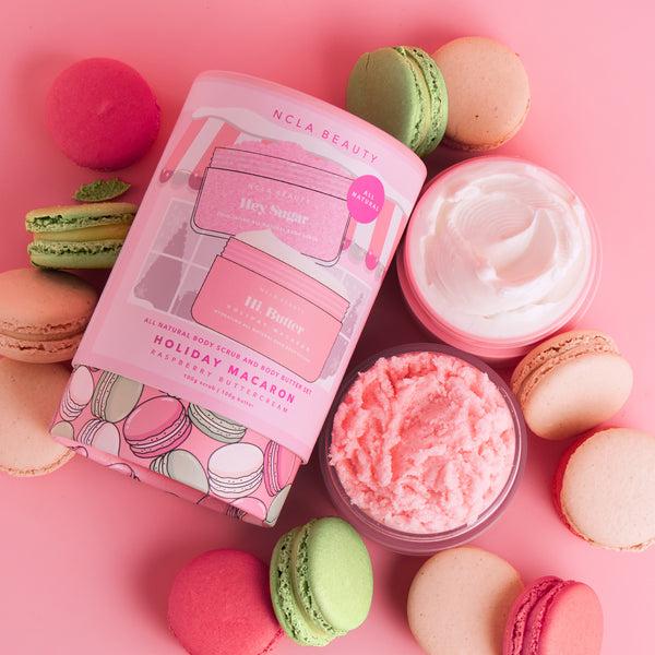 Ncla Beauty Holiday Macaron Body Scrub + Body Butter Gift Set