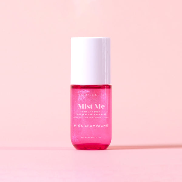 ncla beauty Mist Me Pink Champagne Hair and Body Shimmer Mist