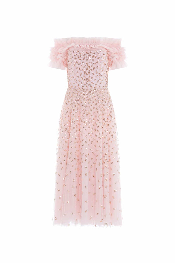 Needle & Thread Autumn Leaves Off-Shoulder Ballerina Dress