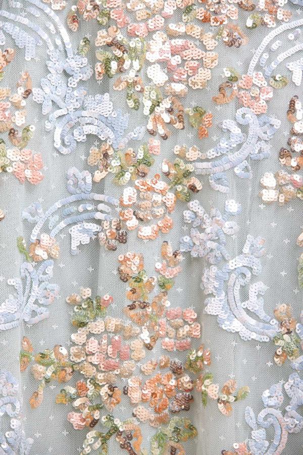 Needle & Thread Baroque Floral One-Shoulder Midaxi Dress