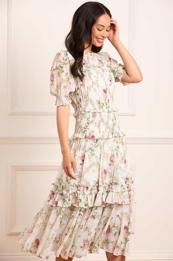 needle & thread Colette's Rose Emilia Georgette Ballerina Dress