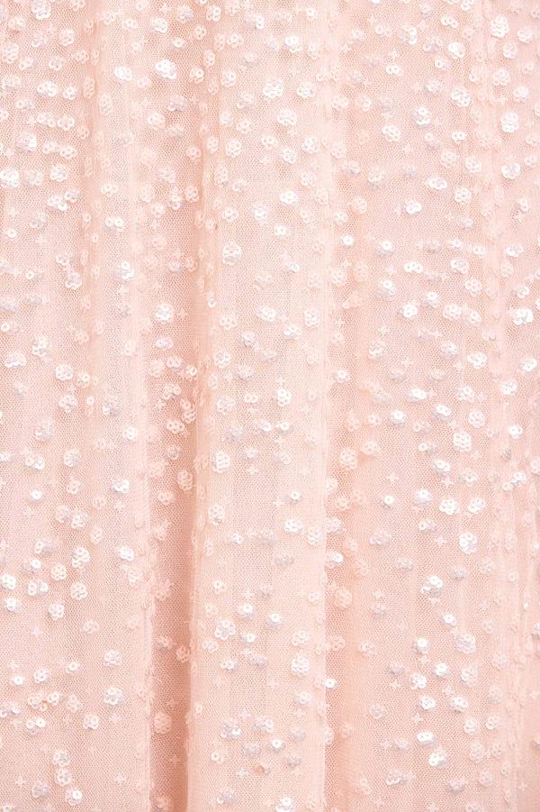 Needle & Thread Dappled Sequin Long Sleeve Ankle Gown