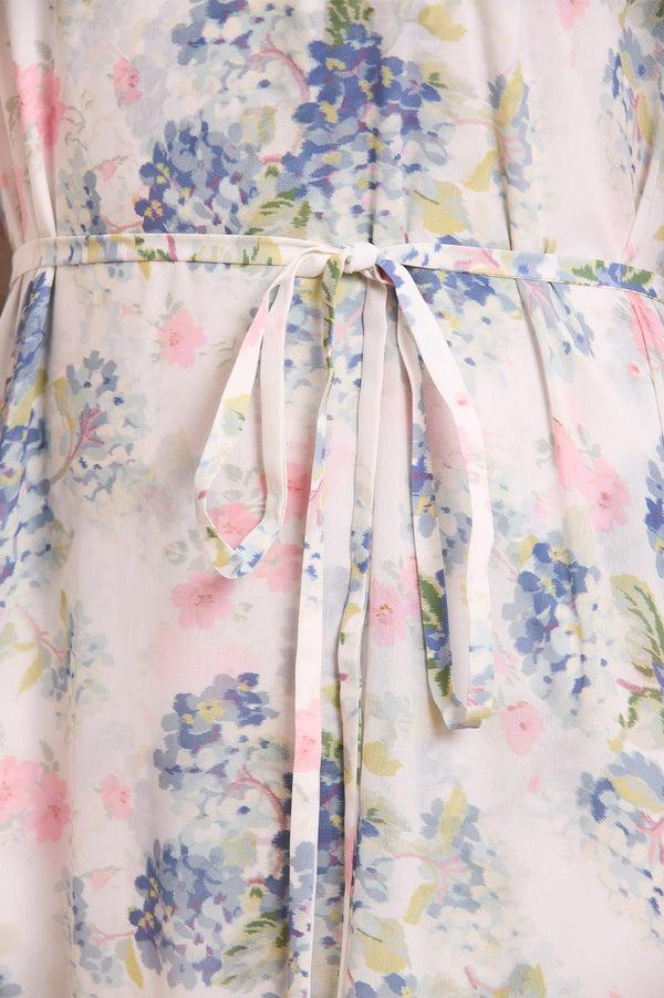 Needle & Thread Hydrangea Chiffon Round Neck Ankle Gown