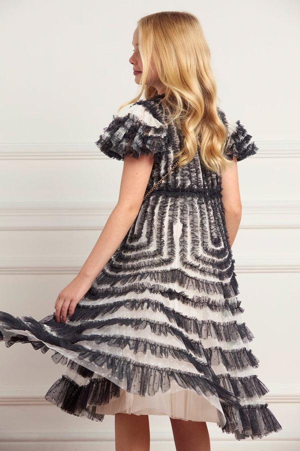 Needle & Thread La Vie En Rose Short Sleeve Kids Dress