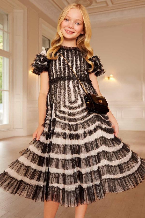 needle & thread La Vie En Rose Short Sleeve Kids Dress