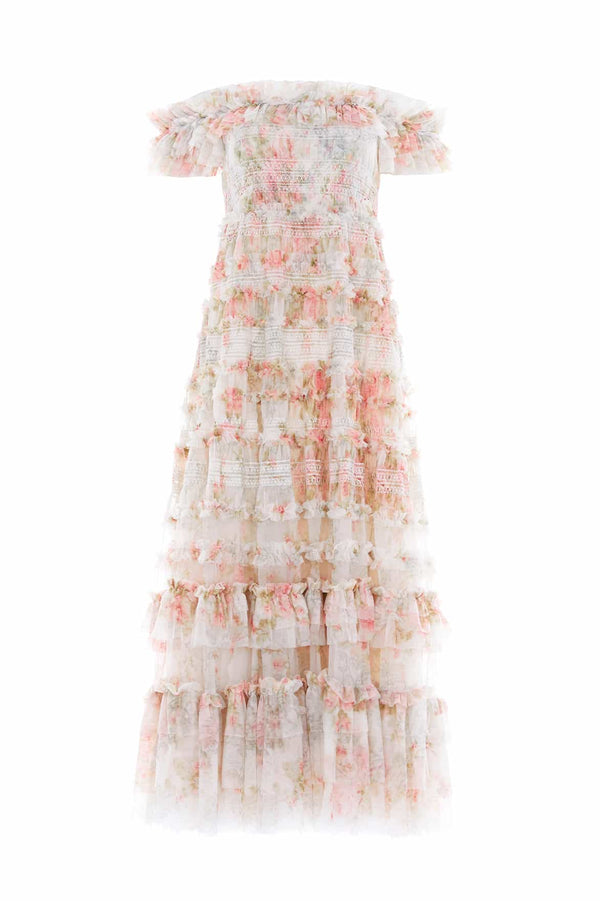 Needle & Thread Madame Rose Elodie Off-Shoulder Ankle Gown