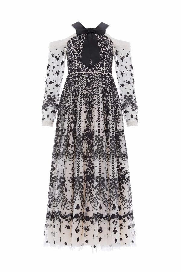 Needle & Thread Adeline Off-Shoulder Ankle Gown