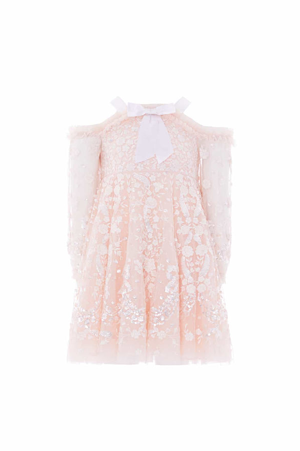 Needle & Thread Adeline Off-Shoulder Kids Dress