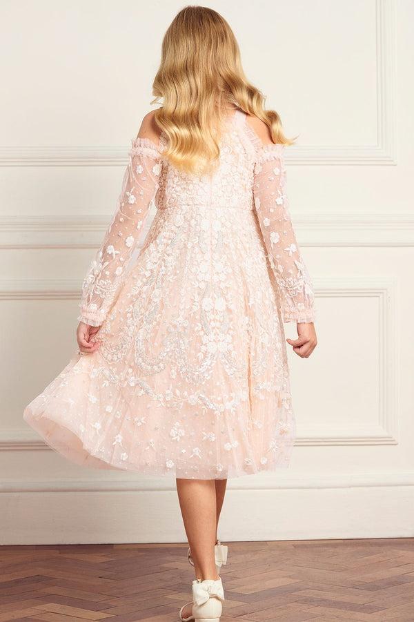 Needle & Thread Adeline Off-Shoulder Kids Dress