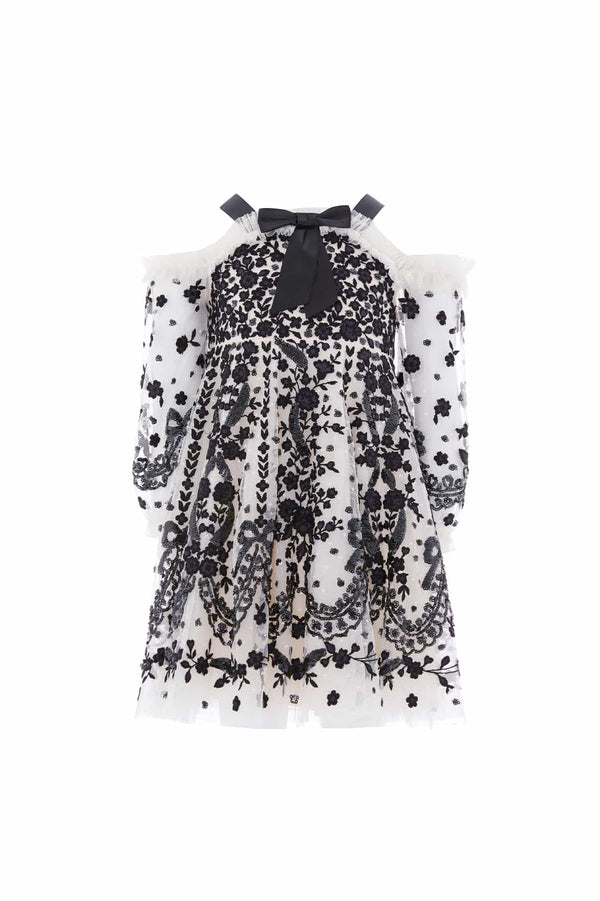 Needle & Thread Adeline Off-Shoulder Kids Dress