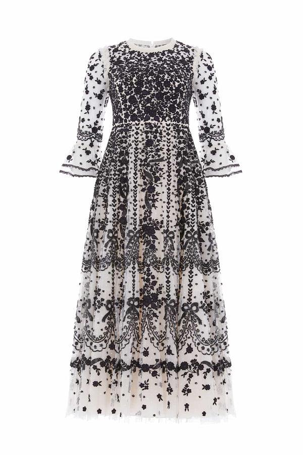 Needle & Thread Adeline Round Neck Ankle Gown